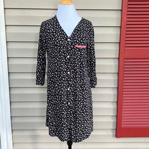 Company Ellen Tracy womens black knit nightshirt